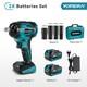 1000nm Cordless Impact Wrench Electric Screwdriver 1/2'' For Makita 18v Battery