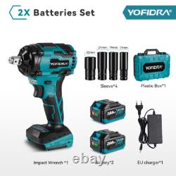 1000Nm High Torque Electric Cordless Impact Wrench for Makita 18V Battery