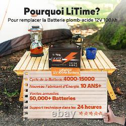 12V 100Ah LiFePO4 Lithium Battery 15,000 Deep Cycles for Marine RV
