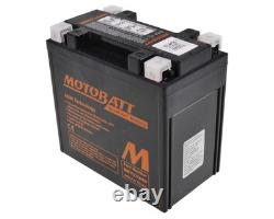 12V 16.5Ah MOTOBATT MBYZ16HD Battery, 4 terminals, black