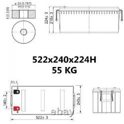 12V 200Ah Deep Cycle Solar Hermetic AGM Battery