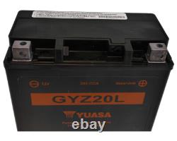 12V 20Ah Battery YUASA GYZ20L 20Ah for Honda GOLD WING F6B, NRX1800 Valkyrie R