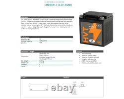 12V 30Ah Battery LANDPORT HVTG30H-3 compatible with HD XLH FL FLH Road King CVO