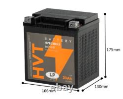 12V 30Ah Battery LANDPORT HVTG30H-3 compatible with HD XLH FL FLH Road King CVO