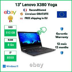 13 Lenovo X380 Yoga i7-8550 8GB DDR4 512GB SSD Grade A Battery