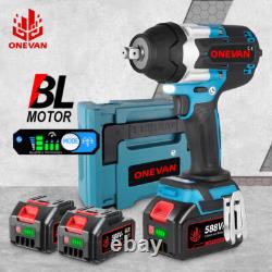 1800Nm Brushless Cordless Impact Wrench with 2 Batteries & Impact Socket Case