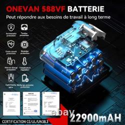 1800Nm Brushless Cordless Impact Wrench with 2 Batteries & Impact Socket Case