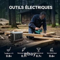 1800W Backup Battery 1152Wh Electric Station Solar Generator for Camping