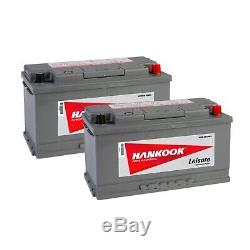 1-2 Battery Discharge Slow Hankook Xv110 12v 110ah Boat Caravan Camping Car