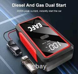 2000A Car Battery Booster Portable Emergency Starter 12V LED