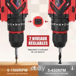 21V Cordless Drill + Angle Grinder Pack, Comes with 2 x 4.0Ah Batteries, Dis...