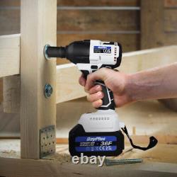 21V Cordless Impact Wrench Screwdriver Percussion Garage Tools