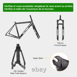 28'' E-Bike Conversion Kit 36V250W Front Motor + 36V13Ah Rear Rack Battery