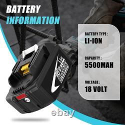 2Pcs BL1860 5.5Ah Replacement Battery for Makita 18V Battery with Charger Pack