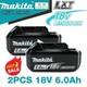 2 Makita 6ah 18v Lithium Batteries By Bl Motors For Makita