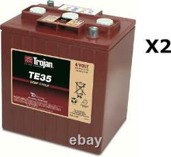2x Batteries Discharge Slow Trojan Te35 6v 245ah