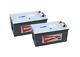 2x Battery Boat, Truck, Slow Discharge 12v 200ah 1050a Mf70029