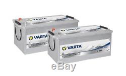 2x Battery Slow Discharge Boat Varta Lfd230 12v 180ah 518 X 276 X 242mm