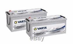 2x Battery Varta Lfd180 Discharge Low