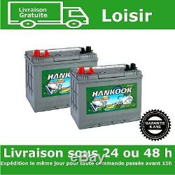 2x Hankook 12v 80ah Battery Low Discharge 4 Year Warranty