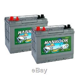 2x Hankook 12v 80ah Battery Low Discharge 4 Year Warranty