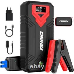 3000A 12V 24000mAh Portable Car Jump Starter for Gas and Diesel