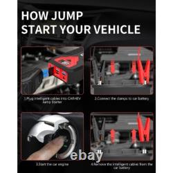 3000A 12V 24000mAh Portable Car Jump Starter for Gas and Diesel