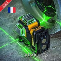 3D Laser Level 12 Lines 360° Green Self-Leveling with 12V Battery Included New Professional