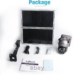 3G/4G LTE Solar Surveillance Camera with 20W Solar Panel and 20000mAh Battery