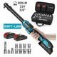 3/8" 80nm Cordless Electric Ratchet Wrench With Led, 2 X 21v Batteries + Sockets + Bag