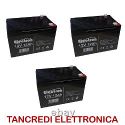 3 Rechargeable Lead Acid Batteries 36V 12V 12Ah UPS Anti-Theft Alarms 12 Ampere