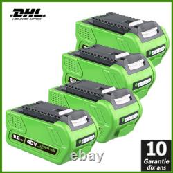 40V 8.0 Ah Lithium-Ion Battery for Greenworks 40V G-MAX 29462 29472 29252 40V
