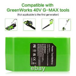 40V 8.0 Ah Lithium-Ion Battery for Greenworks 40V G-MAX 29462 29472 29252 40V