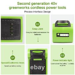 40V 8.0 Ah Lithium-Ion Battery for Greenworks 40V G-MAX 29462 29472 29252 40V