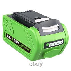 40V 8.0 Ah Lithium-Ion Battery for Greenworks 40V G-MAX 29462 29472 29252 40V