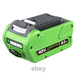 40V 8.0 Ah Lithium-Ion Battery for Greenworks 40V G-MAX 29462 29472 29252 40V