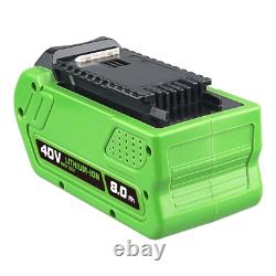 40V 8.0 Ah Lithium-Ion Battery for Greenworks 40V G-MAX 29462 29472 29252 40V