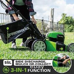 40v Self-propelled Lawn Mower Battery 46cm Greenworks Without & Charger