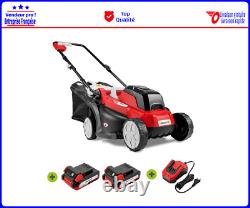 40v Wireless Lawn Mower Range 1h 35l Tank + 2 Batteries + Charger