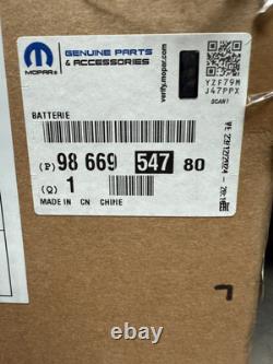 48V Li-Ion Traction Battery Original Peugeot Ref. 9866954780