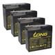 4x Kung Long 12v (48v) 24ah Battery For E-scooter E-roller E-mobil