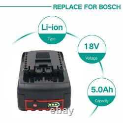 4X for Bosch Battery GBA 18V 5.0Ah 18V BAT618 BAT609 BAT620 GSR GSB 2607336236