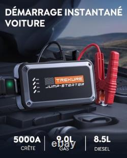 5000A Car Battery Booster TREKURE 12V Portable Starter LED