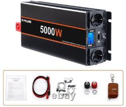 5000W 24V Pure Sine Solar Inverter LCD Home Camper Van Converter