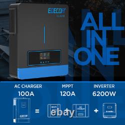 6200W Hybrid Inverter 48V 220V 6200VA MPPT 120A Operation Without Battery 60-500VDC