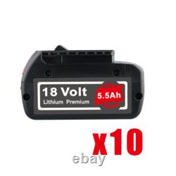 7Ah 5Ah Battery for Bosch 18V Professional GBA GSR GSB BAT618 BAT609/Charger