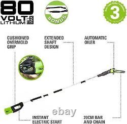 80v Power-lagger Battery 2.8m Greenworks Gd80ps Without Battery & Charger