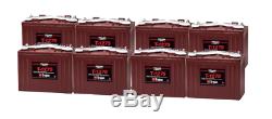 8x Trojan T1275 Battery Discharge Slow 12v