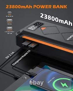 ACMOUNT Car Battery Booster 4000A Car Battery Starter Up to 10L