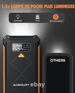ACMOUNT Car Battery Booster 4000A Car Battery Starter Up to 10L